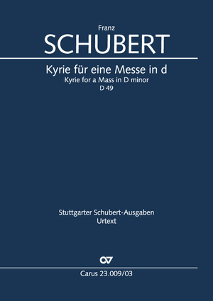 Kyrie für eine Messe in d Klavierauszug, auch Chorpartitur