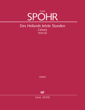 Des Heilands letzte Stunden Passionsoratorium Dirigierpartitur, Vorwort auf Dt. und Engl.