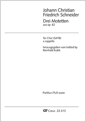 Drei Motetten Partitur