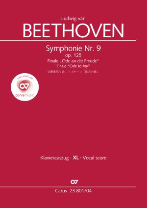 9th Symphony (Choral Symphony) Finale “Ode to Joy” Vocal score, XL in large print