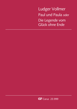 Paul und Paula oder Die Legende vom Glück ohne Ende Oper Dirigierpartitur, leihweise
