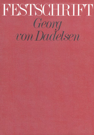 Georg von Dadelsen zum 60. Geburtstag - Books | Carus-Verlag
