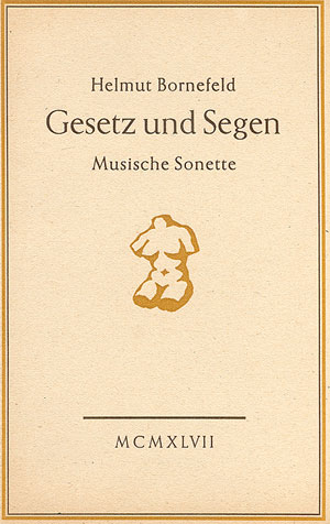 Helmut Bornefeld: Gesetz und Segen - Bücher | Carus-Verlag