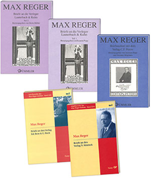 Max Reger. Briefe an die Verleger, 5 Bände