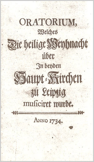 Johann Sebastian Bach: Oratorio de Noël