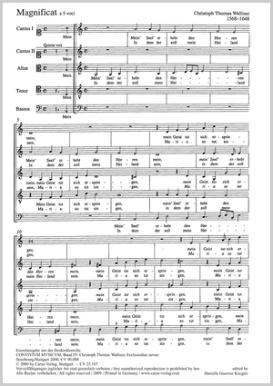 Magnificat aus: Ecclesiodiae novae Partitur
