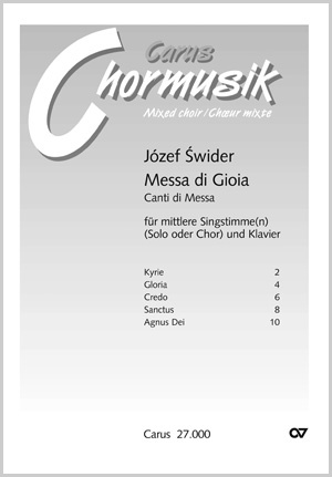 Józef Swider: Messa di Gioia