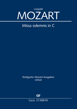 Missa solemnis in C Vocal score