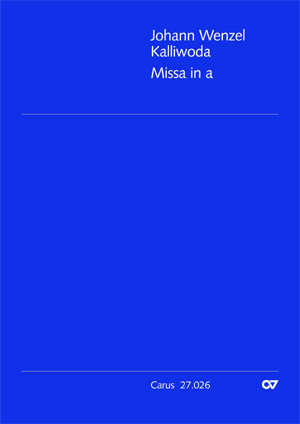 Missa in a Dirigierpartitur, Erstausgabe