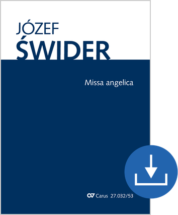 Missa angelica Klavierauszug digital, auch Orgelauszug, PDF-Datei