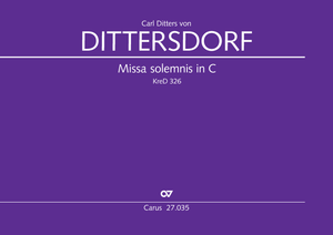 Carl Ditters von Dittersdorf: Missa solemnis in C - Noten | Carus-Verlag