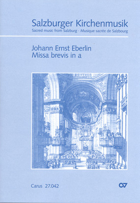 Johann Ernst Eberlin: Missa brevis in a - Noten | Carus-Verlag