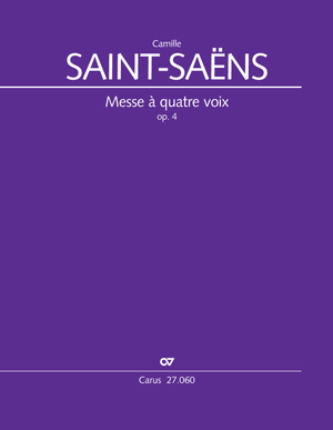 Camille Saint Saens Messe A Quatre Voix Partition Acheter Partitions Chorales En Ligne