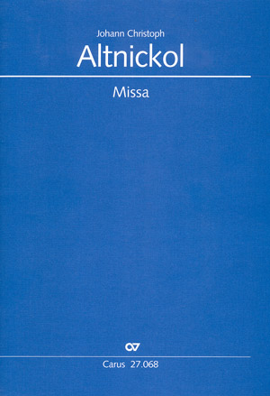Missa in D minor Conducteur, Première édition