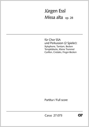Missa alta Dirigierpartitur