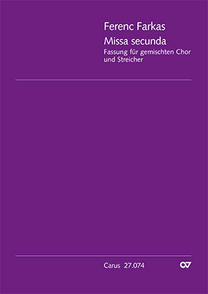 Ferenc Farkas: Missa secunda - Sheet music | Carus-Verlag