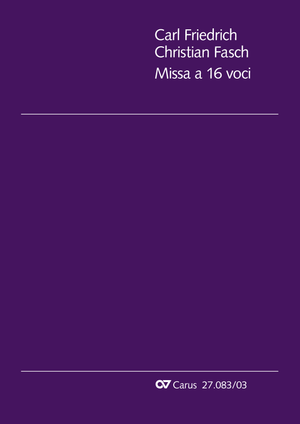 Missa a 16 voci Klavierauszug