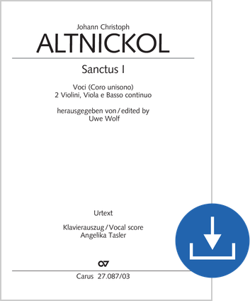 Sanctus I Vocal score digital (download), pdf file