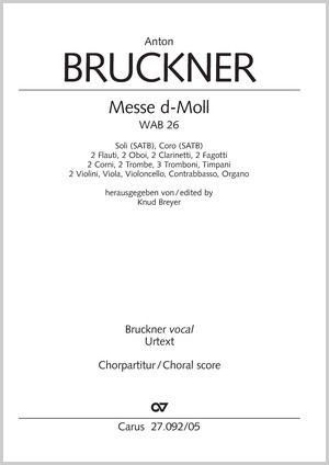 Anton Bruckner: Mass in D minor - Sheet music | Carus-Verlag