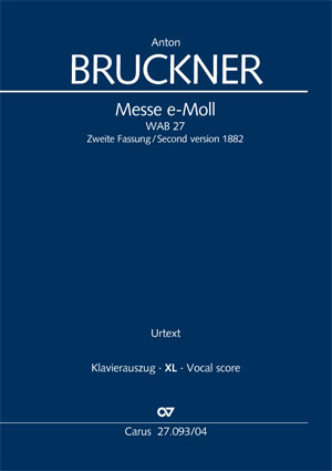 Anton Bruckner: Messe e-Moll - Noten | Carus-Verlag