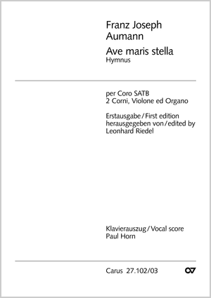 Ave maris stella Klavierauszug