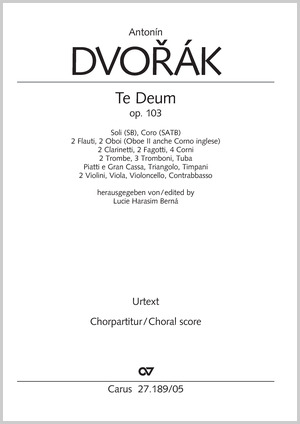 Antonín Dvorák: Te Deum - Sheet music | Carus-Verlag