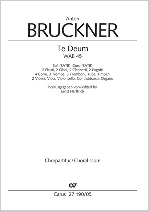 Anton Bruckner: Te Deum - Partition | Carus-Verlag