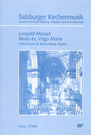 Beata es, Virgo Maria Offertorium de Beata Maria Virgine Dirigierpartitur