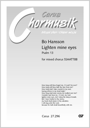 Bo Hansson: Lighten mine eyes - Noten | Carus-Verlag