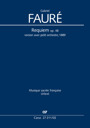 Requiem. Version for small orchestra Vocal score, with attachment