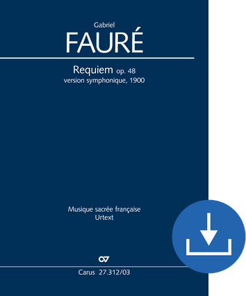 Requiem. Version for symphony orchestra Vocal score digital (download), pdf file