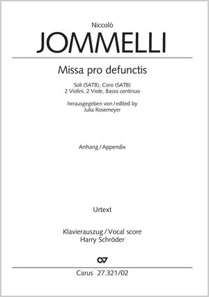 Missa pro defunctis (Requiem) Vocal score, appendix