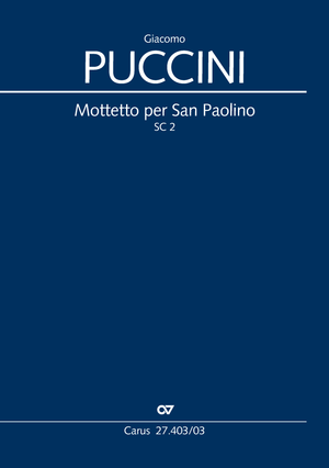 Mottetto per San Paolino Klavierauszug