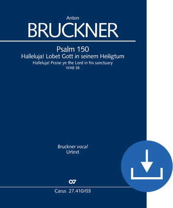 Psalm 150: Halleluja! Lobet den Herrn in seinem Heiligtum Vocal score digital (download), pdf file