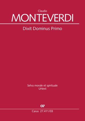 Dixit Dominus Primo aus: Selva morale et spirituale Vocal score