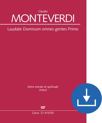 Laudate Dominum omnes gentes Primo aus: Selva morale et spirituale Vocal score digital (download), pdf file