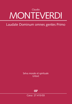 Laudate Dominum omnes gentes Primo aus: Selva morale et spirituale Vocal score