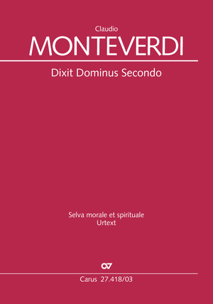 Dixit Dominus Secondo aus: Selva morale et spirituale Vocal score