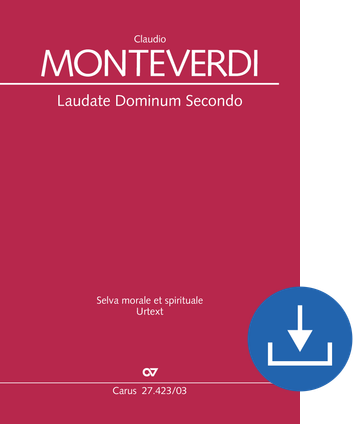 Laudate Dominum Secondo aus: Selva morale et spirituale Vocal score digital (download), pdf file
