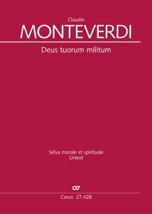 Deus tuorum militum aus: Selva morale et spirituale Partitur, mit einer Stimme