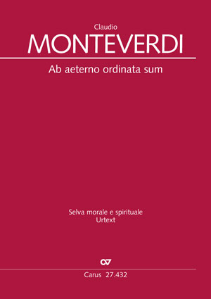 Claudio Monteverdi: Ab aeterno ordinata sum - Sheet music | Carus-Verlag