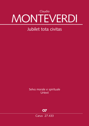 Jubilet tota civitas aus: Selva morale et spirituale Score, with one part