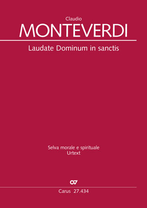Laudate Dominum in Sanctis aus: Selva morale et spirituale Score, with one part