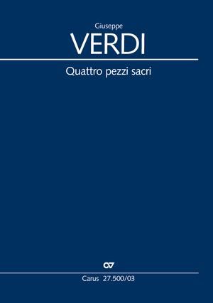 Quattro pezzi sacri Vocal score