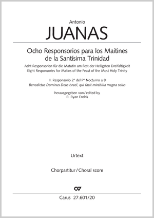 Benedictus Dominus Deus Israel, qui facit mirabilia magna solus Zweites Responsorium der ersten Nokturn a 8 Chorpartitur
