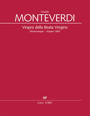 Claudio Monteverdi: Vespro della Beata Vergine - Noten | Carus-Verlag