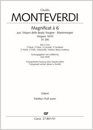 Thumbnail: Claudio Monteverdi: Magnificat. Transponierte Fassung