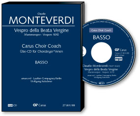 Claudio Monteverdi: Vêpres de la Vierge - CD, Choir Coach, multimedia | Carus-Verlag