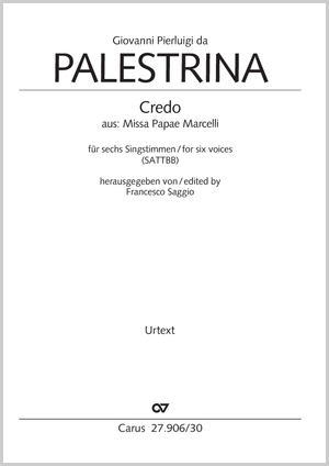 Giovanni Pierluigi da Palestrina: Credo - Noten | Carus-Verlag
