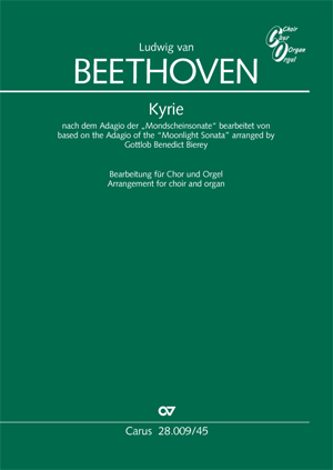 Ludwig van Beethoven: Kyrie based on the Adagio of the so-called "Moonlight Sonata" - Sheet music | Carus-Verlag